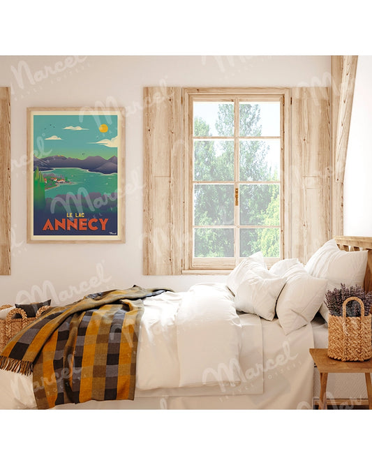 Affiche ANNECY "Le Lac"