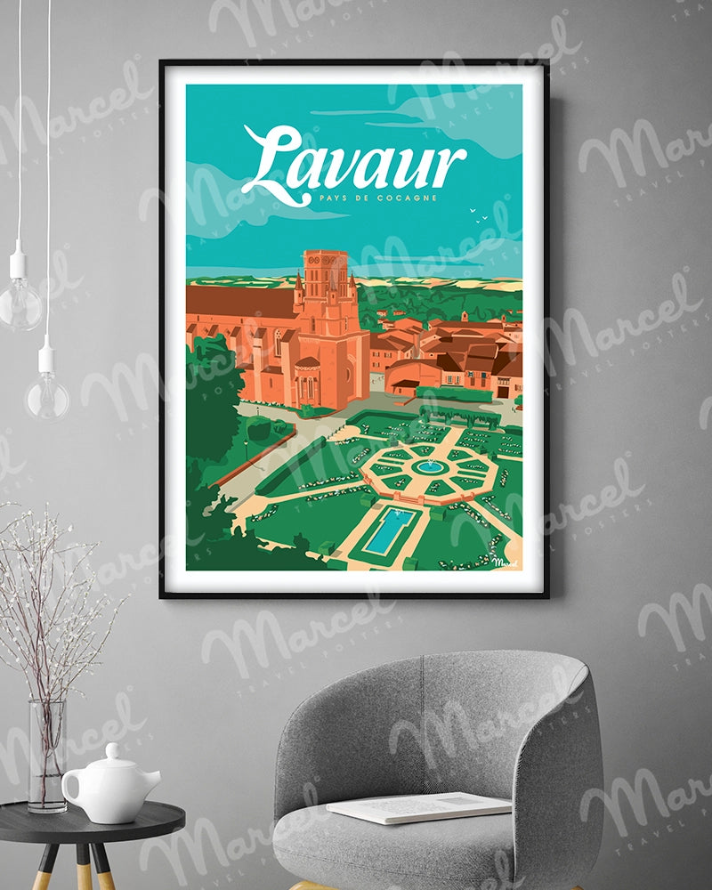 Affiche LAVAUR "Pays de Cocagne"