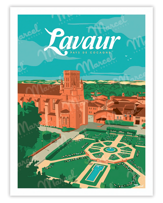 Affiche LAVAUR "Pays de Cocagne"
