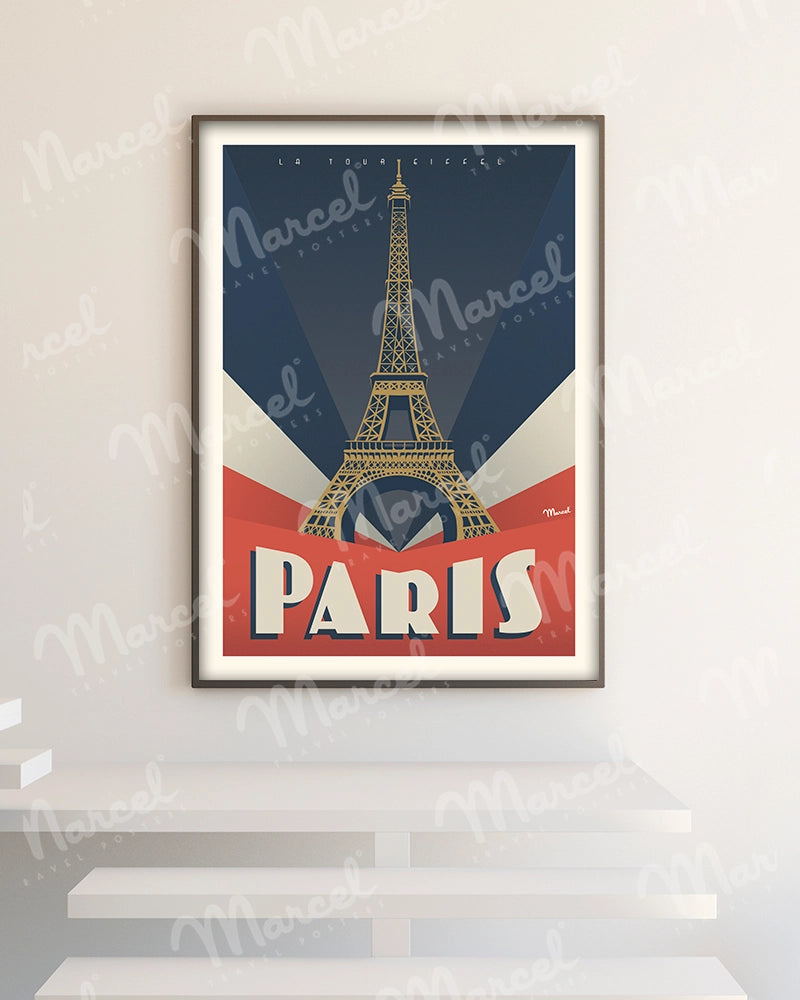 Affiche PARIS "Tour Eiffel"