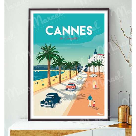 Affiche CANNES " La Croisette "