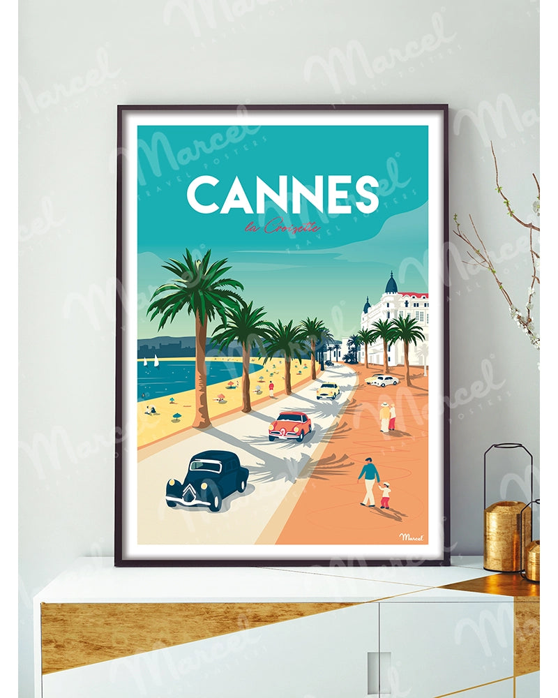 Affiche CANNES " La Croisette "