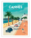 Affiche CANNES " La Croisette "