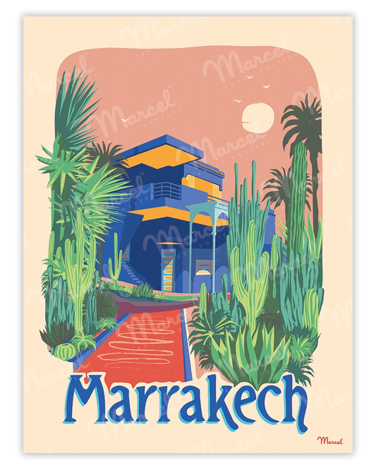 Affiche MARRAKECH "Le Jardin Majorelle"