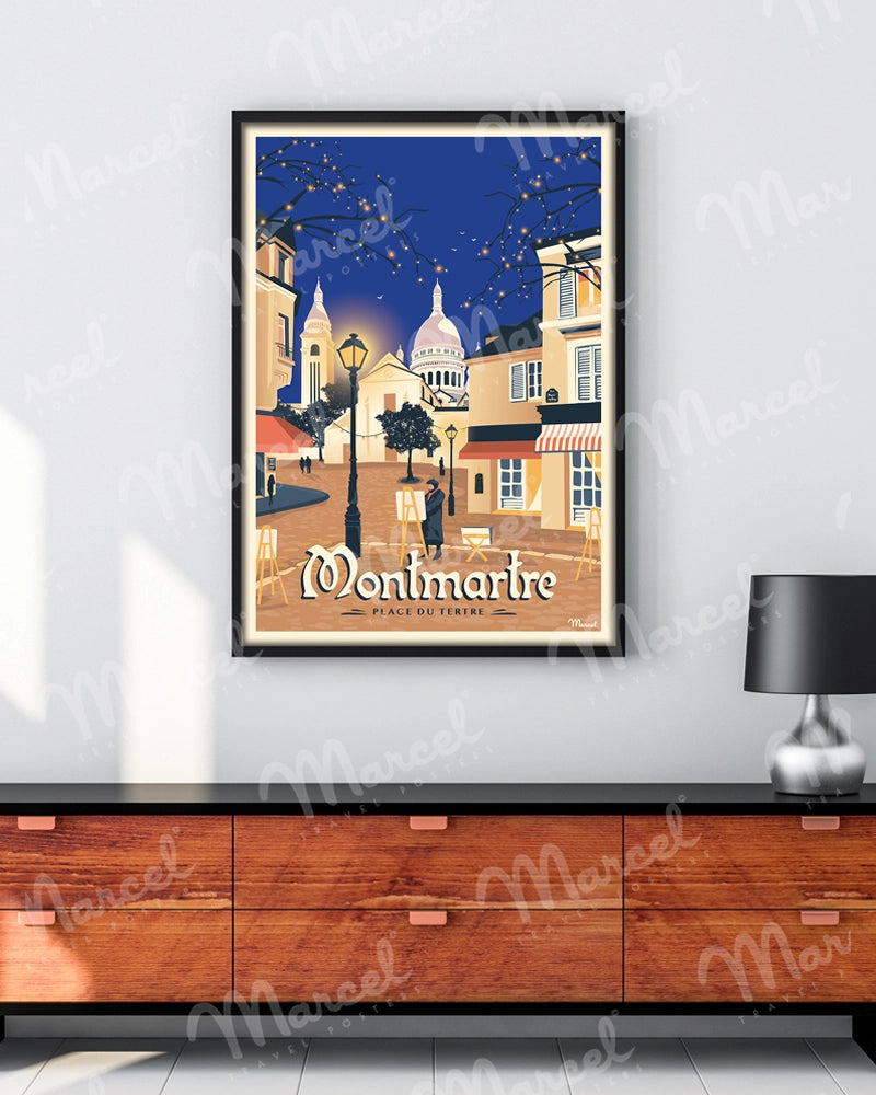 Affiche MONTMARTRE " Place du Tertre "