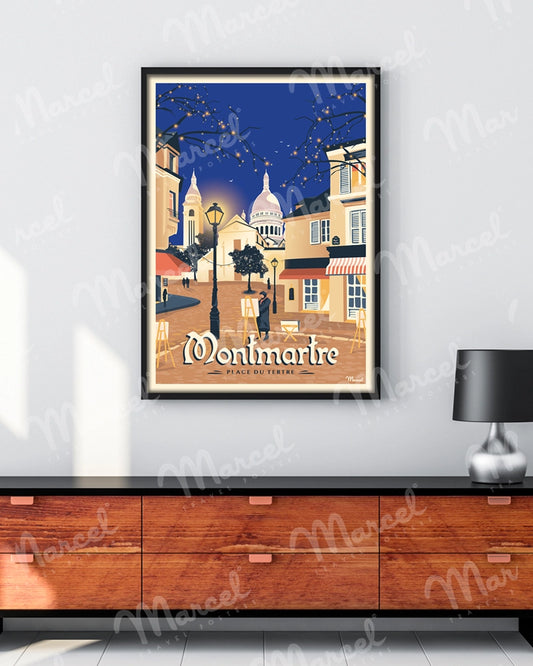 Affiche MONTMARTRE " Place du Tertre "