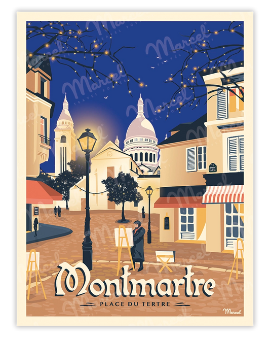 Affiche MONTMARTRE "Place du Tertre"