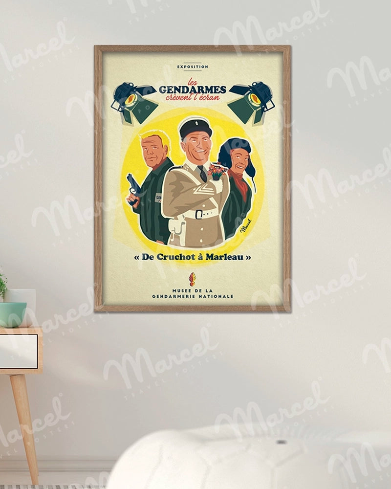 Affiche "Les Gendarmes crèvent l’écran"