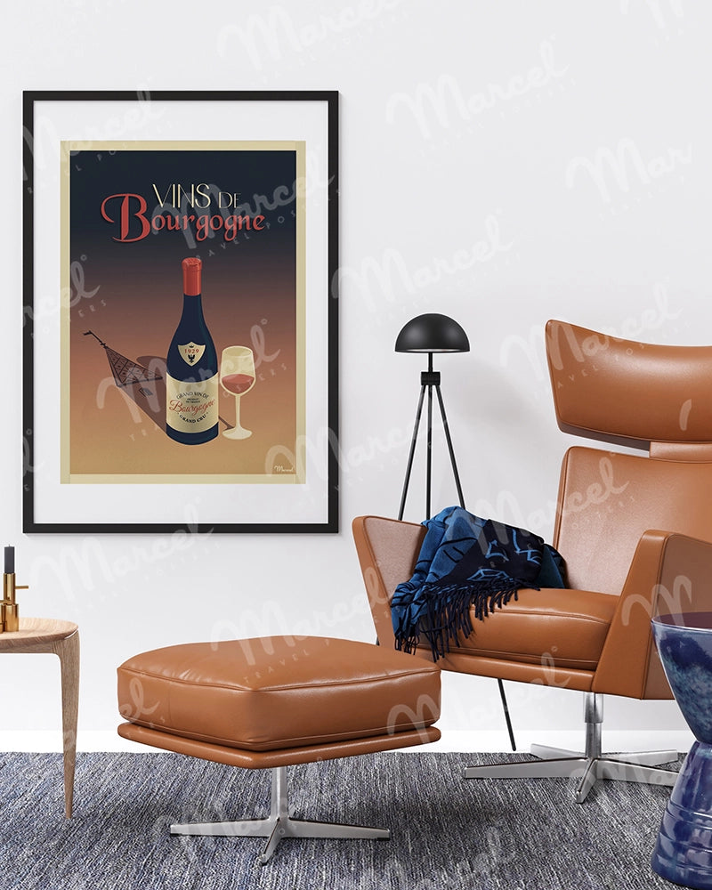 Affiche "Vins de BOURGOGNE"