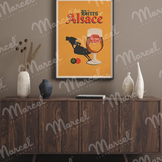 Affiche "Bières d'ALSACE"