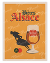 Affiche "Bières d'ALSACE"