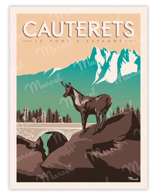 CAUTERETS poster "The Bridge of Spain"