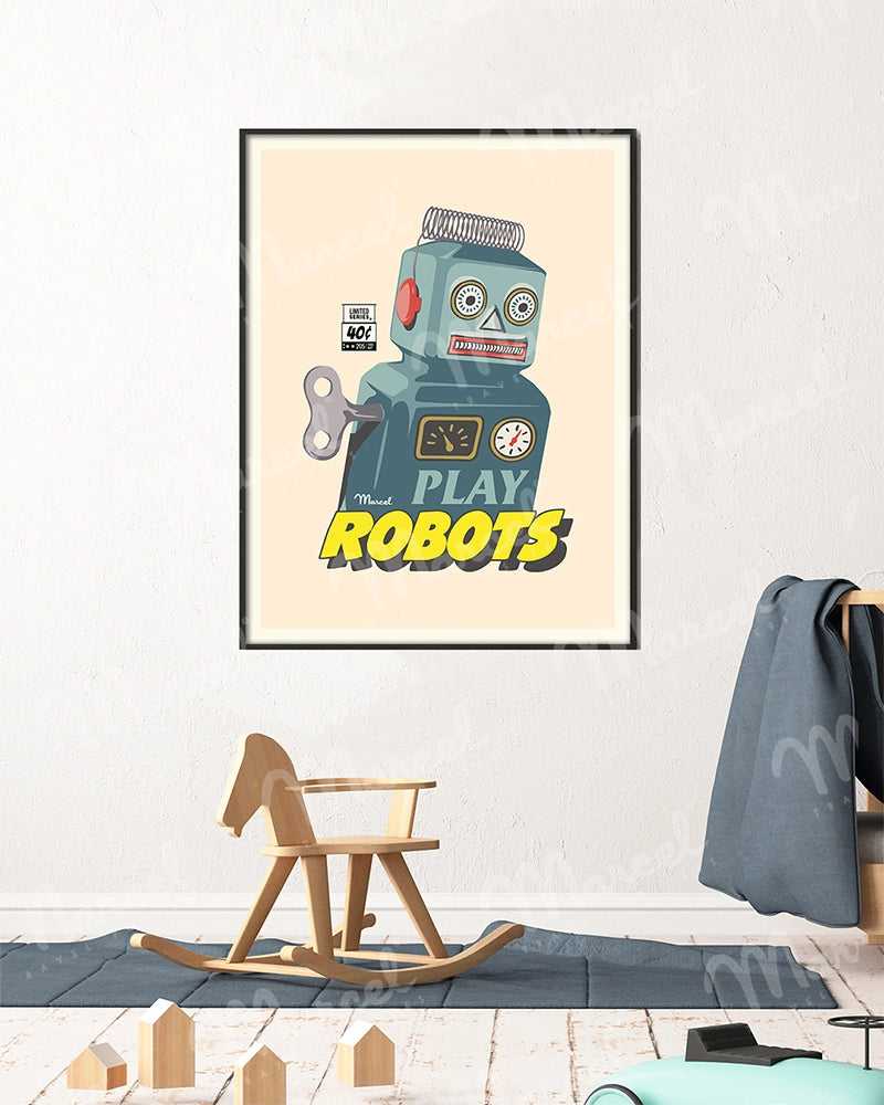 Affiche "Plays Robots"