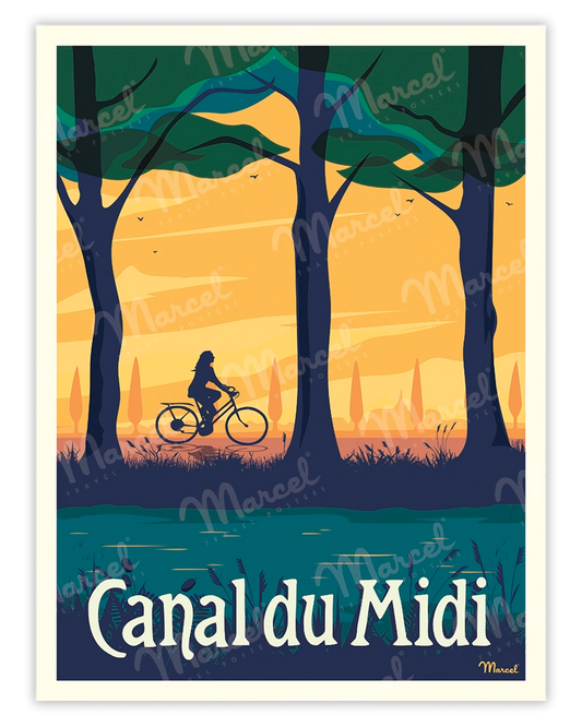 CANAL DU MIDI poster "The Bike"