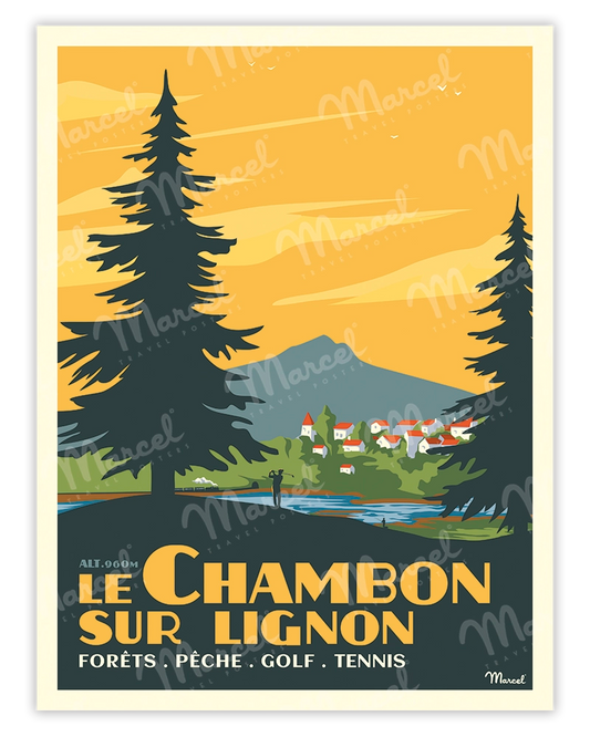 Affiche LE CHAMBON SUR LIGNON