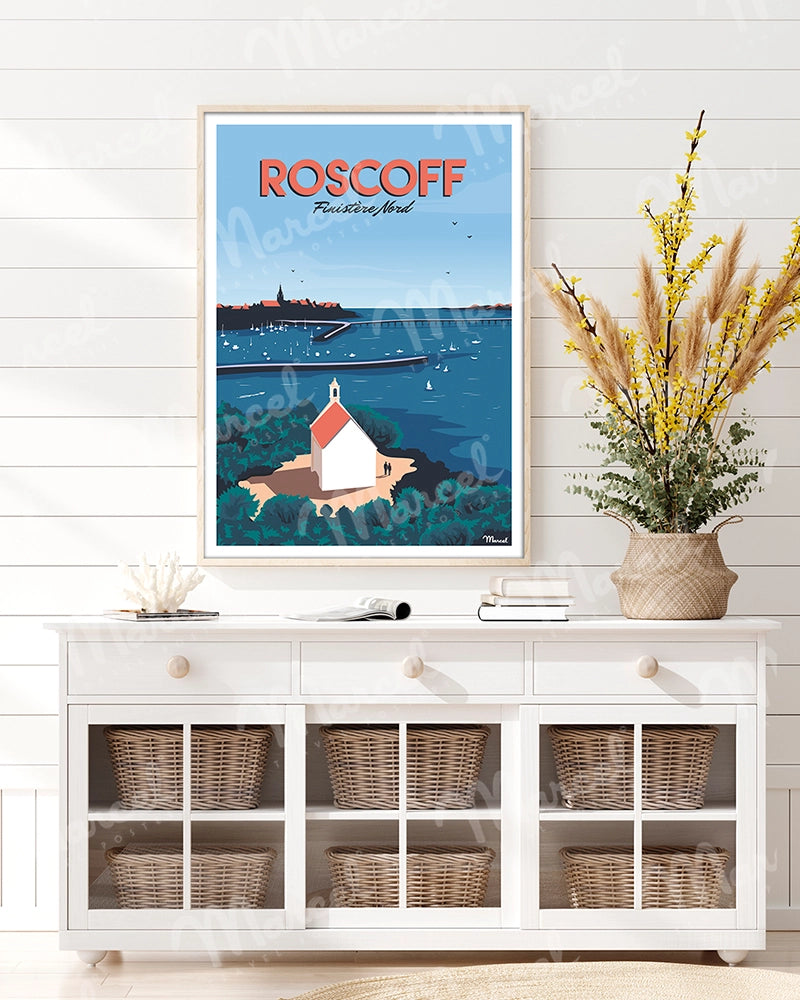 Affiche ROSCOFF "Finistère Nord"