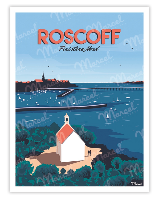 Affiche ROSCOFF "Finistère Nord"