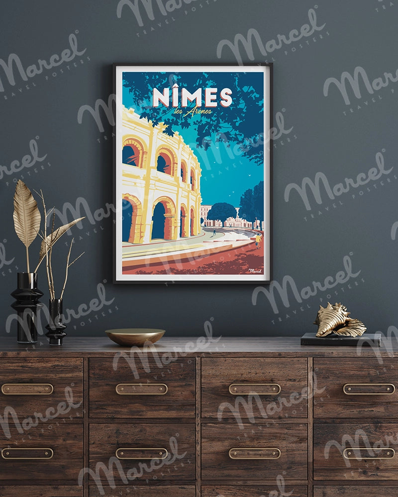 Affiche NIMES "Les Arènes"