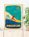 Affiche HOSSEGOR "Surfeur"