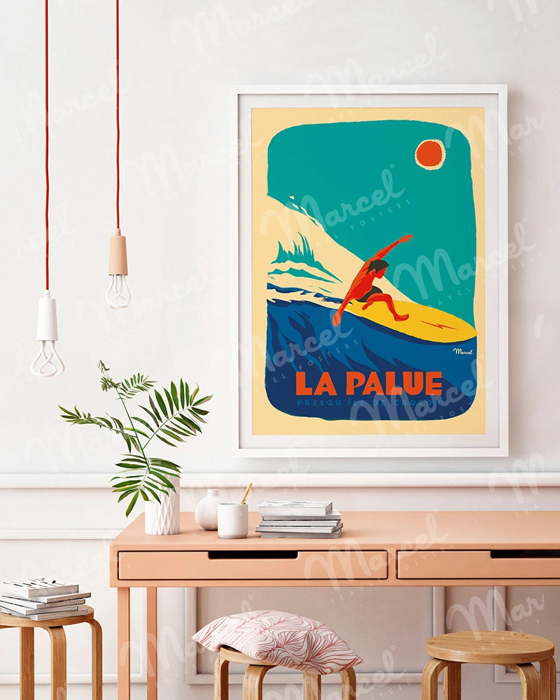 Affiche LA PALUE "Surfeur"