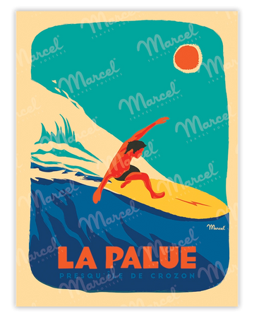 Affiche LA PALUE "Surfeur"
