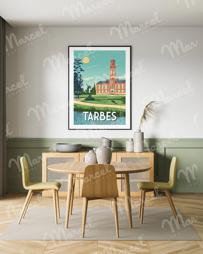 Affiche TARBES " Le Jardin Massey "
