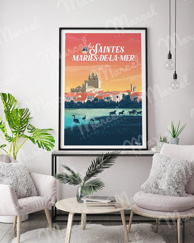 Affiche LES SAINTES-MARIES-DE-LA-MER