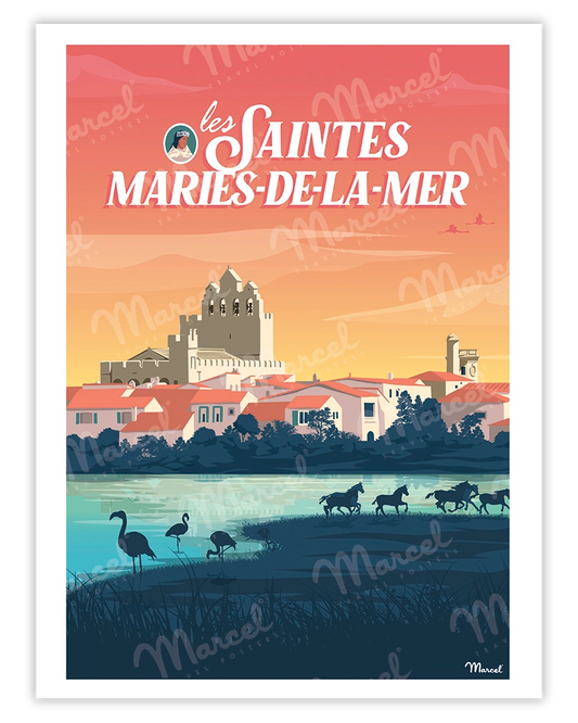 Poster THE SAINTES-MARIES-DE-LA-MER