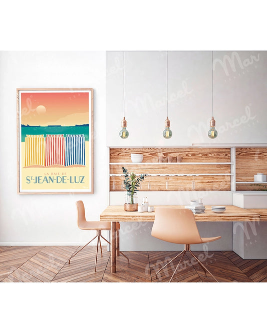 Affiche SAINT JEAN DE LUZ ''Les Tentes''