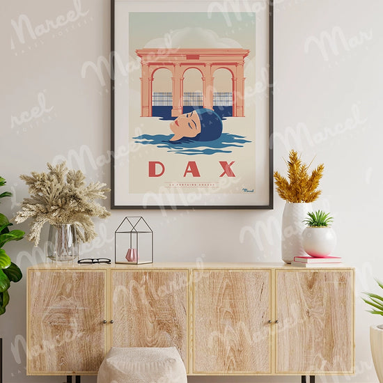 Affiche DAX "La Fontaine Chaude"