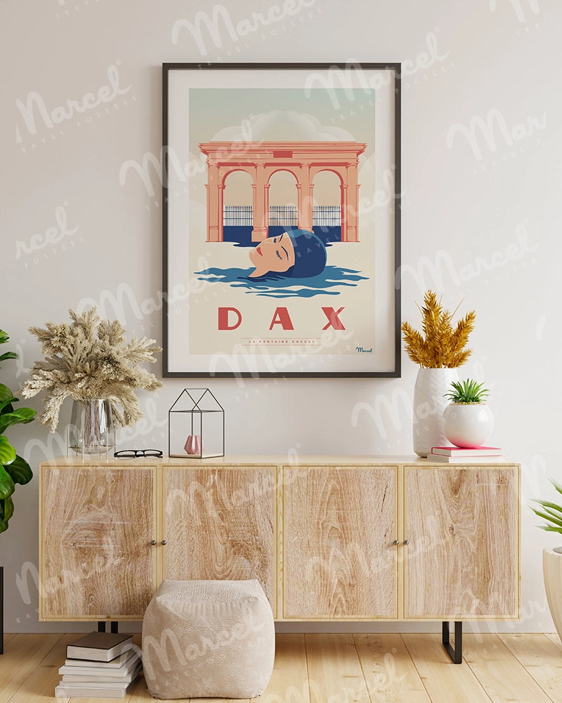 Affiche DAX "La Fontaine Chaude"