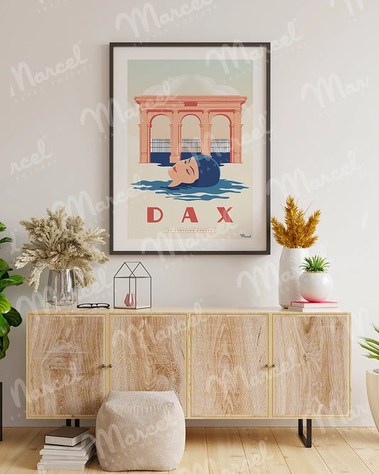 Affiche DAX "La Fontaine Chaude"