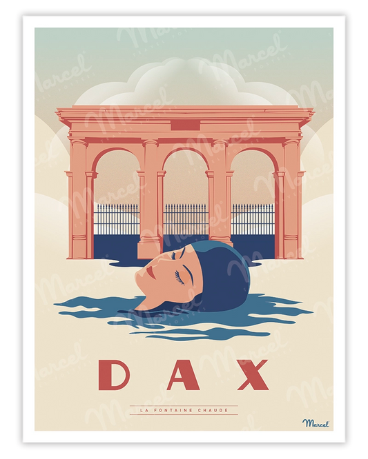 Affiche DAX "La Fontaine Chaude"