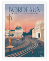 BORDEAUX poster "Place de la Comédie"