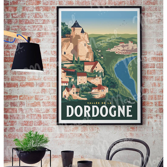 Affiche LA VALLEE DE LA DORDOGNE