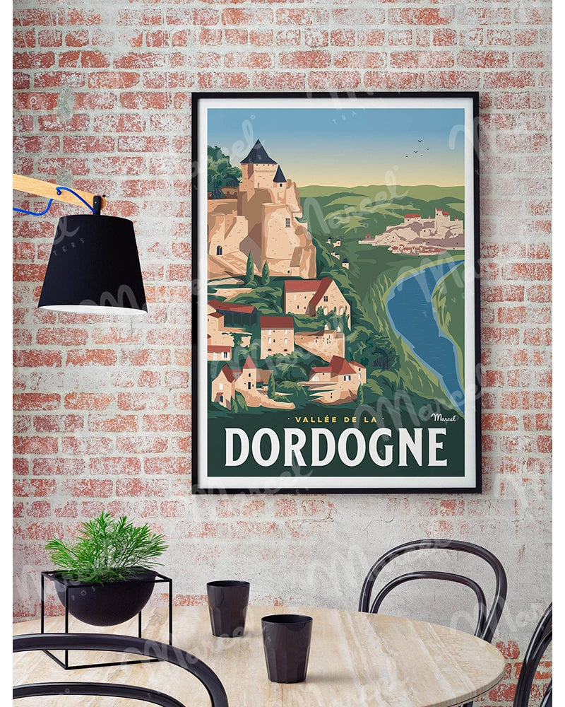 Affiche LA VALLEE DE LA DORDOGNE