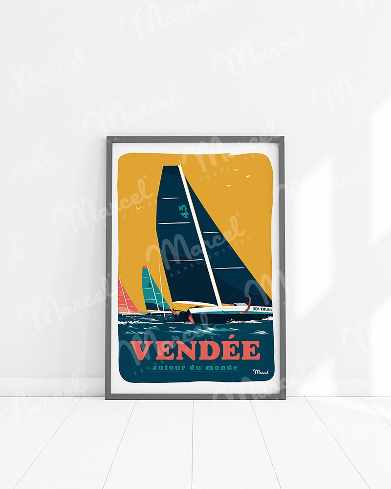 Affiche VENDEE "Autour du Monde"