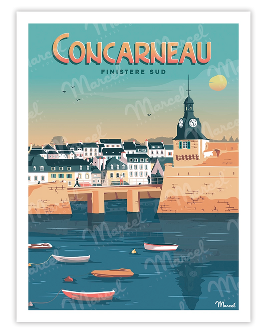 CONCARNEAU "South Finistère" poster