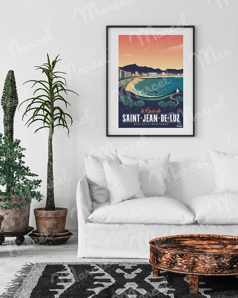Affiche SAINT JEAN DE LUZ ''Sainte Barbe''