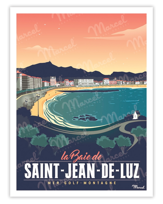 Affiche SAINT-JEAN-DE-LUZ ''Sainte Barbe''