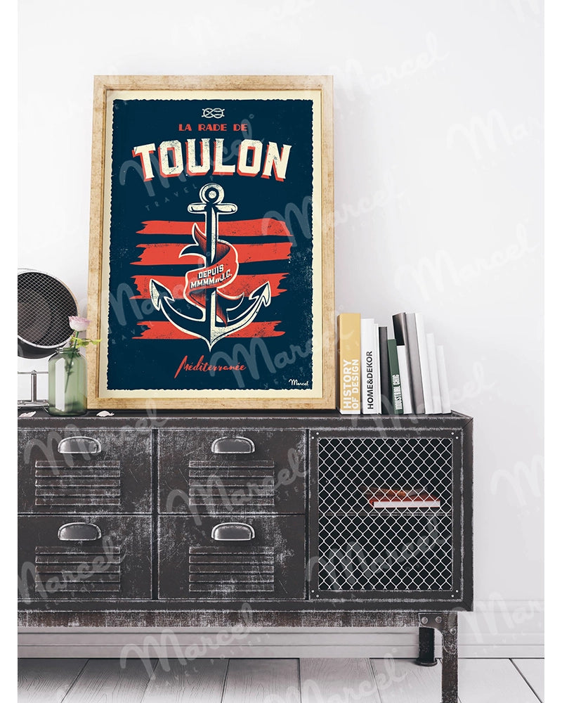 Affiche TOULON "Ancre Marine"