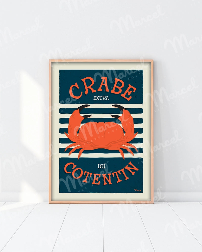 Affiche "Crabe du Cotentin"
