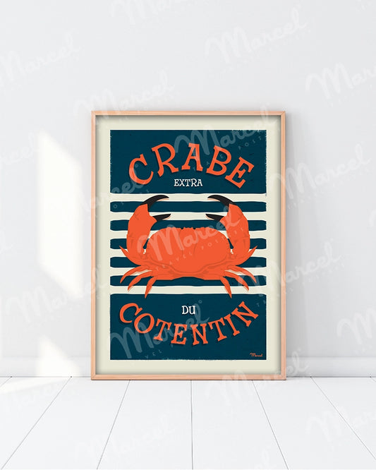 Affiche "Crabe du Cotentin"