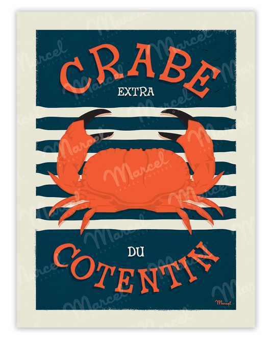 Affiche Crabe du COTENTIN