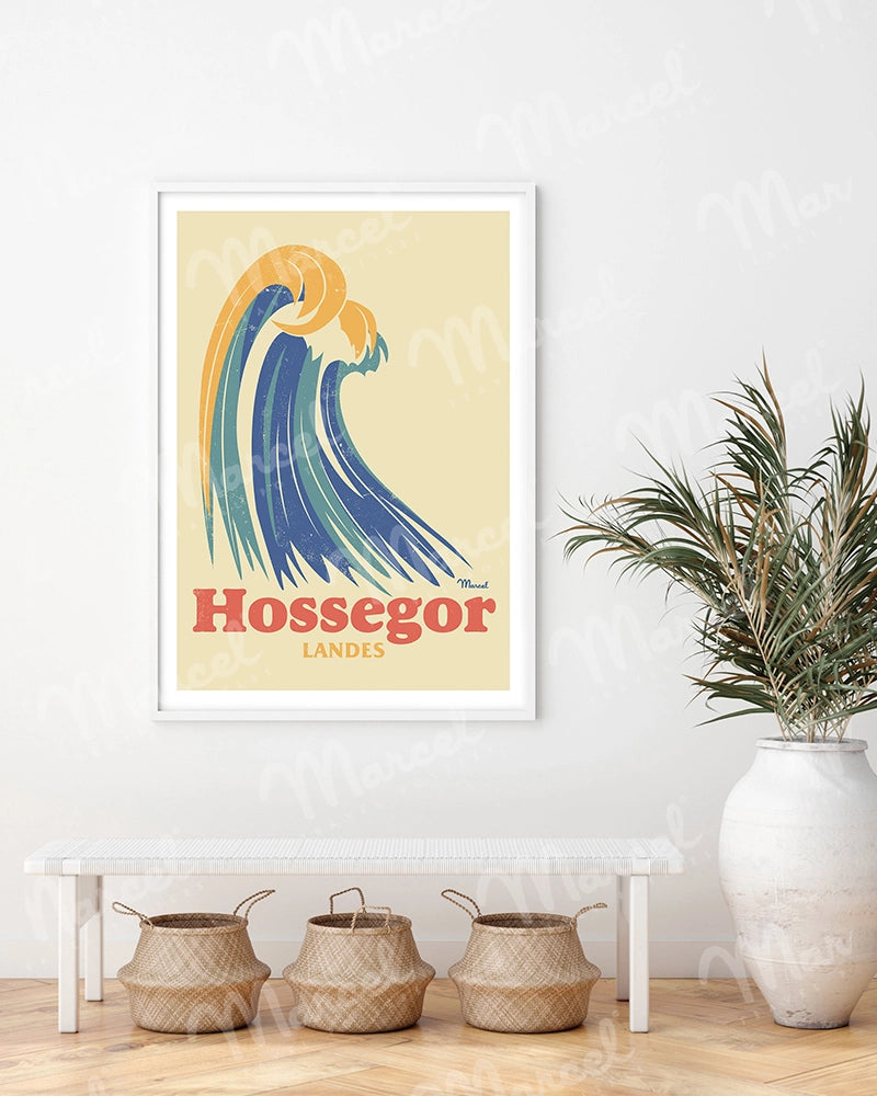 Affiche HOSSEGOR "Big Wave"