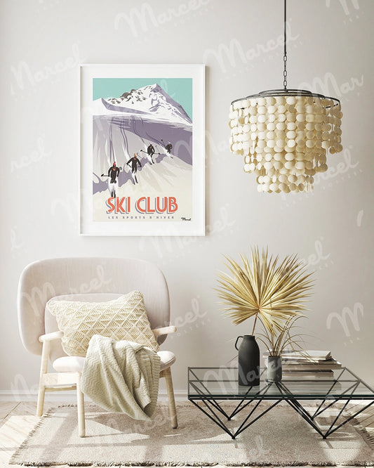 Affiche "Ski Club"