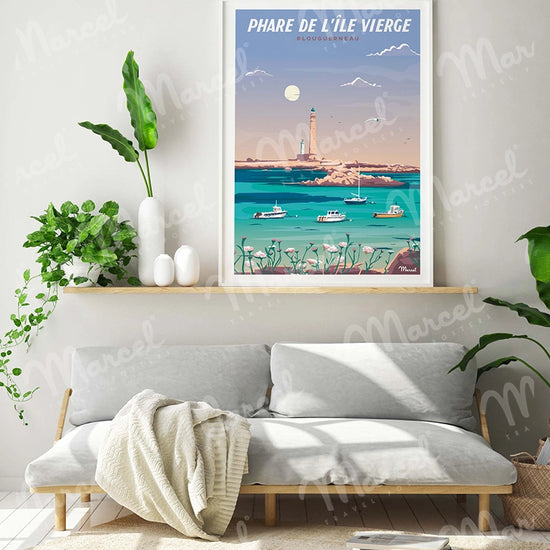 Affiche ILE VIERGE "Le Phare"