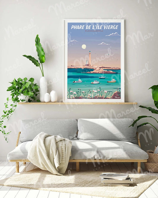 Affiche ILE VIERGE "Le Phare"