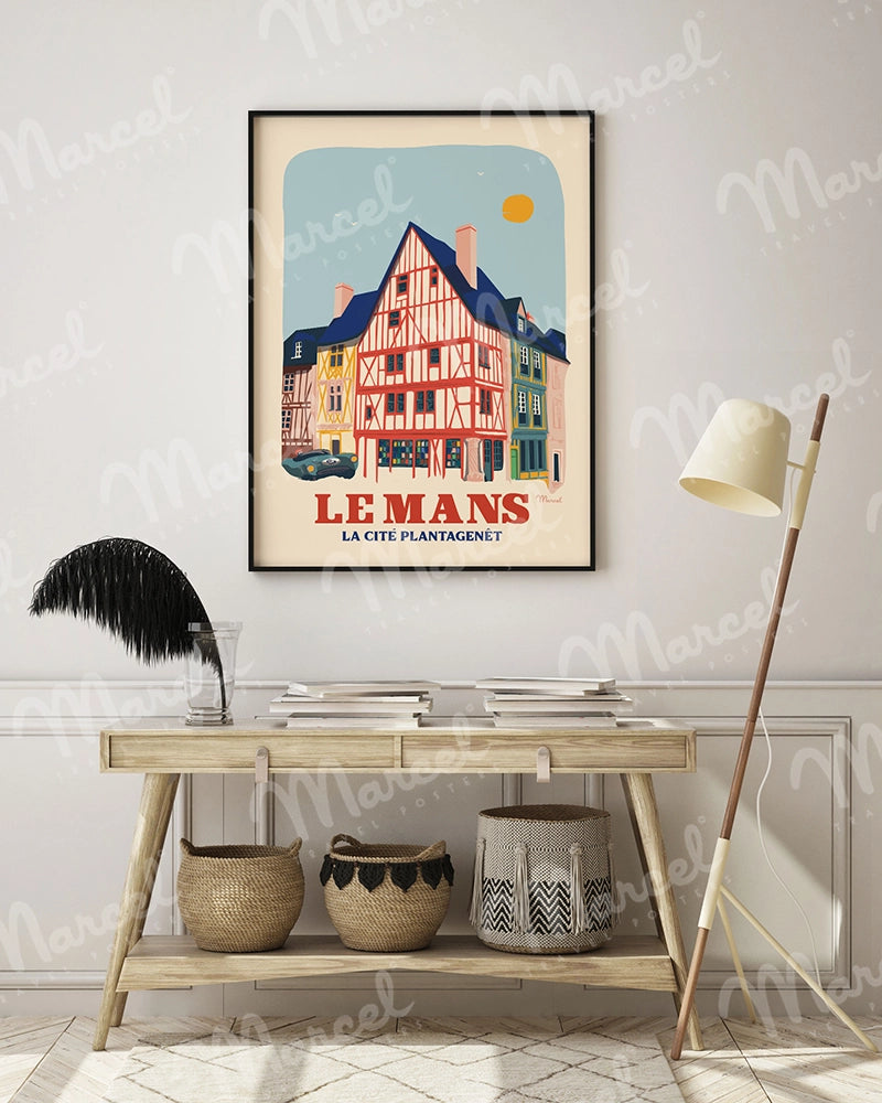 Affiche LE MANS ''Cité Plantagenêt''