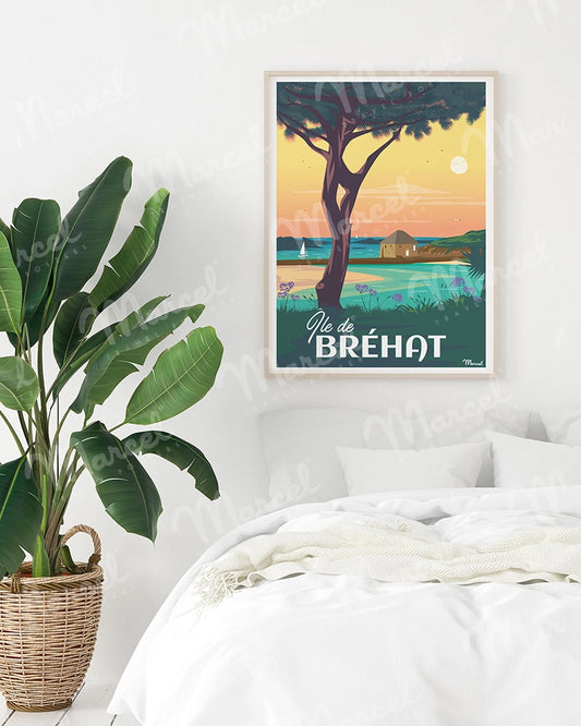 Affiche ILE DE BREHAT